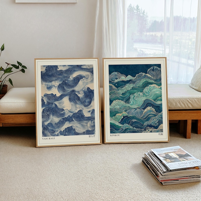 2pcs Japandi Sage Green and Bl - Home Office Japandi 리뷰 및 가격