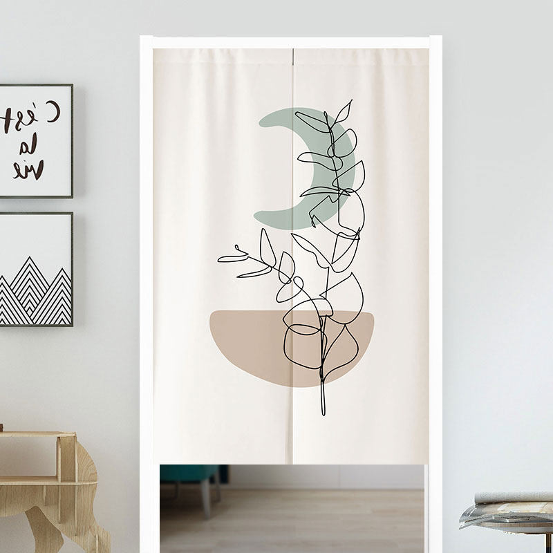 VIKAMA Boho Green Leaf Print N - Home Office Japandi 리뷰 및 가격