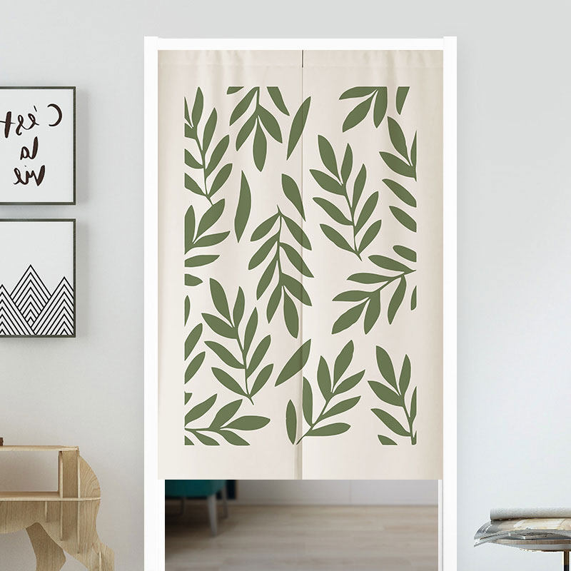 VIKAMA Boho Green Leaf Print N - Home Office Japandi 리뷰 및 가격