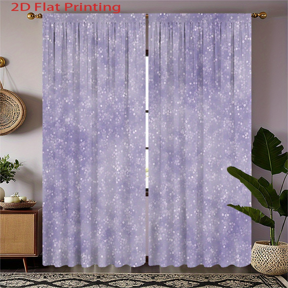 Purple Sparkle Curtains Window - Home Office Interior Design 리뷰 및 가격
