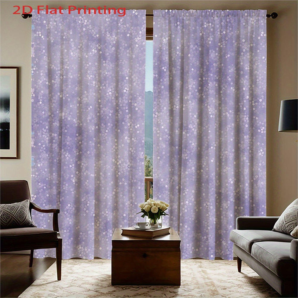 Purple Sparkle Curtains Window - Home Office Interior Design 리뷰 및 가격