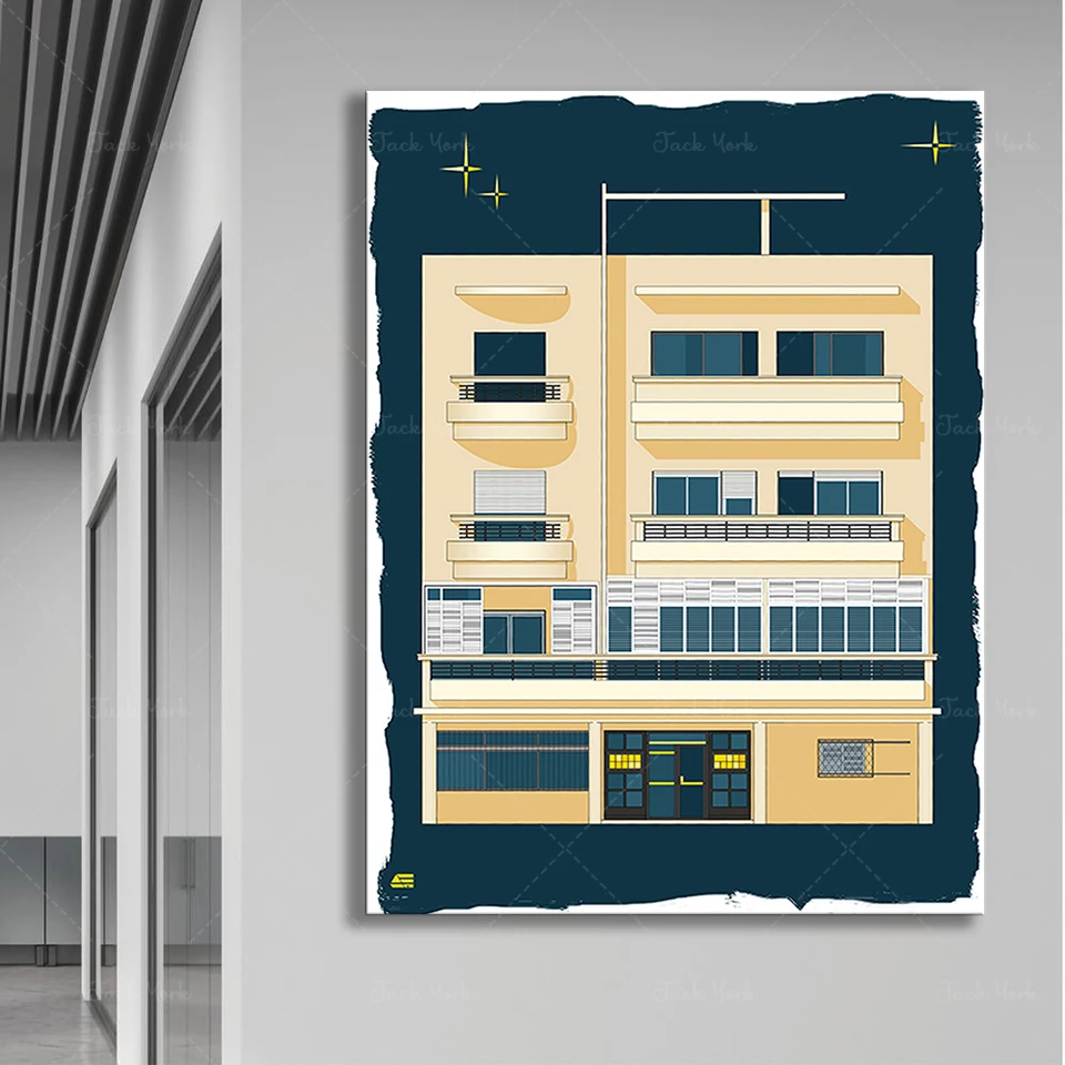 Bauhaus Tel Aviv Print Modern  - Home Office York 리뷰 및 가격