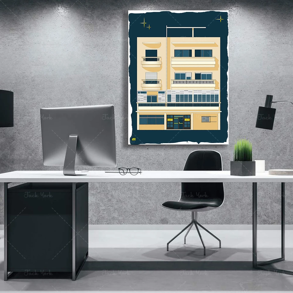 Bauhaus Tel Aviv Print Modern  - Home Office York 리뷰 및 가격