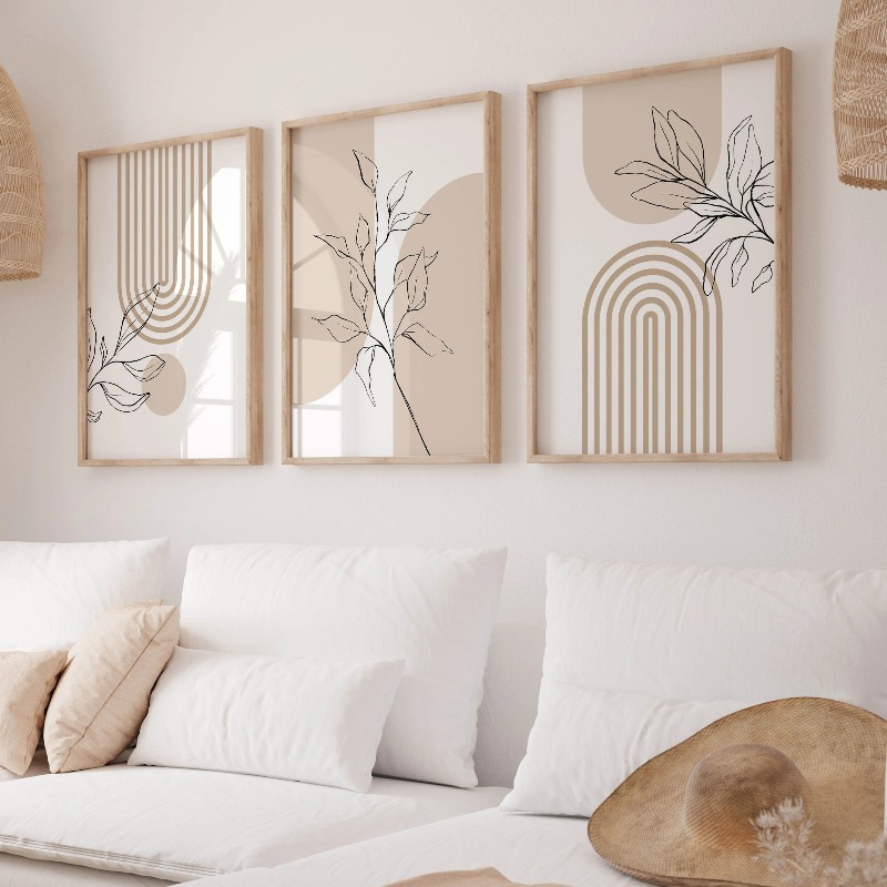 Neutral Wall Art Prints for Mo - Home Office Japandi 리뷰 및 가격