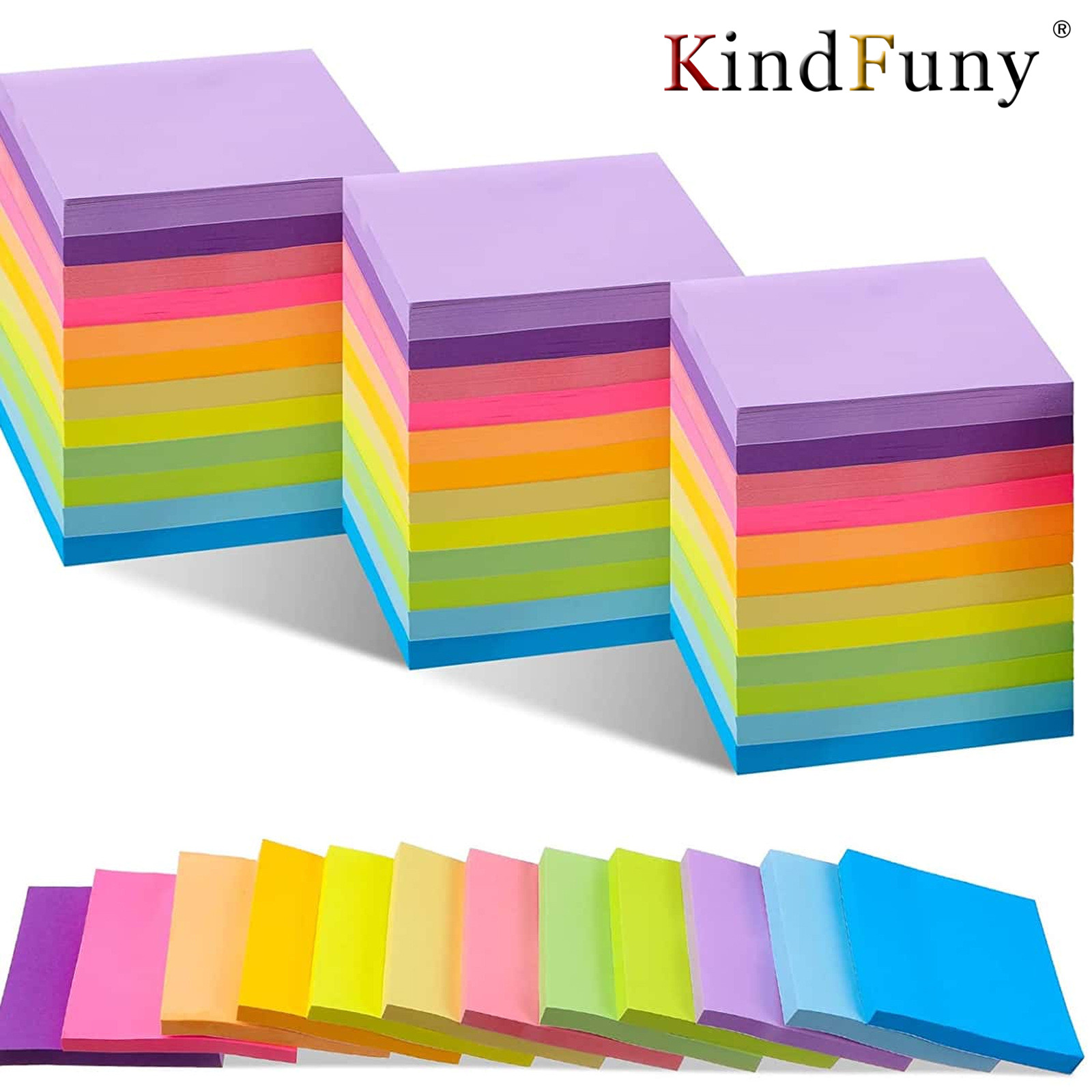 6 Pcs Fluorescent color 3*3inc - Sticky Note Dispenser 리뷰 및 가격