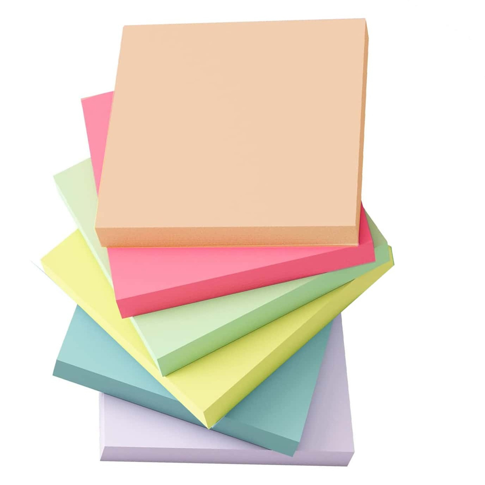 6 Pcs Fluorescent color 3*3inc - Sticky Note Dispenser 리뷰 및 가격