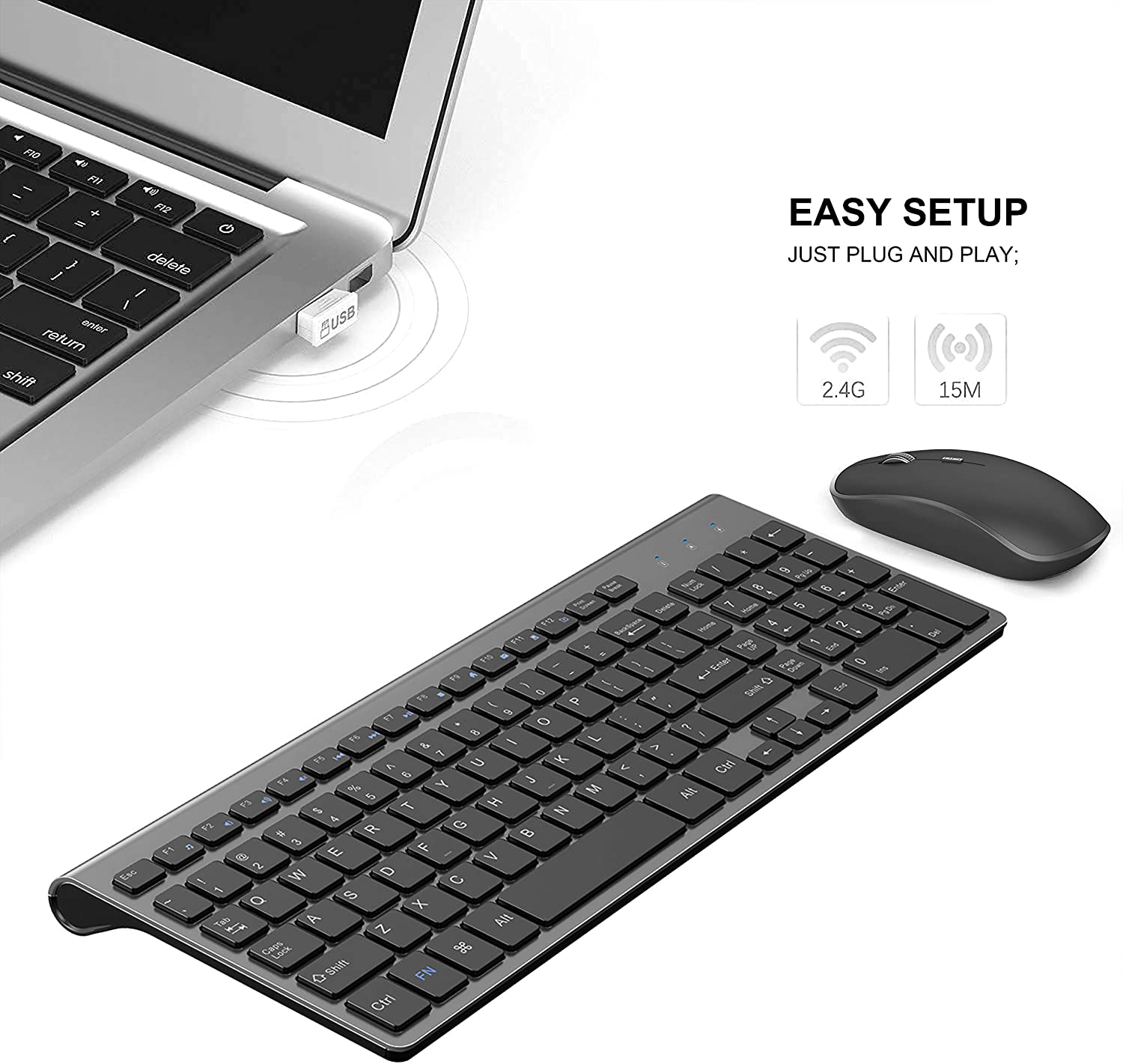 Wireless Keyboard and Mouse，Er - Home Office Layout 리뷰 및 가격
